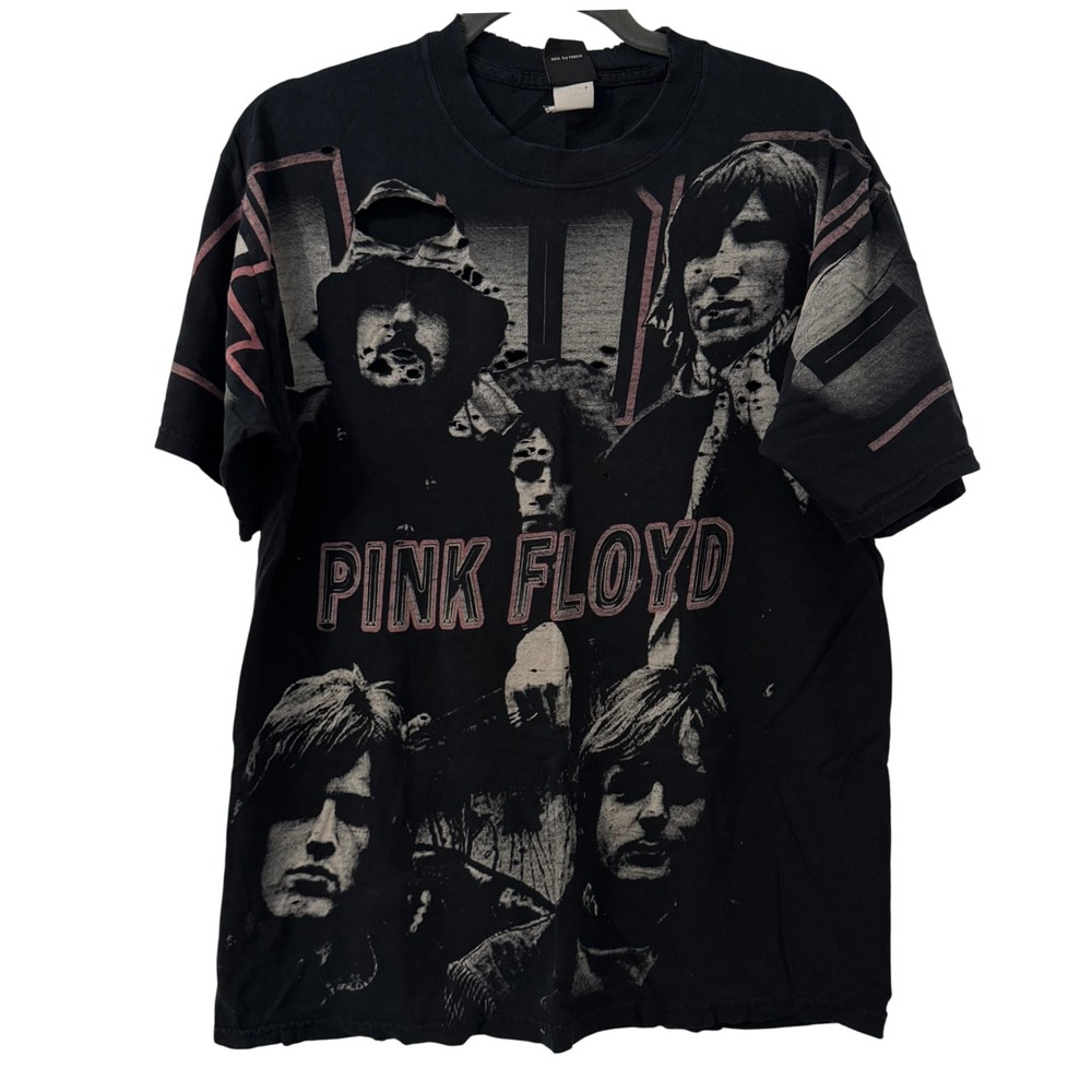 VTG Anthill Trading Ltd Pink Floyd TShirt Mens XL Distressed Band Tee Trashed